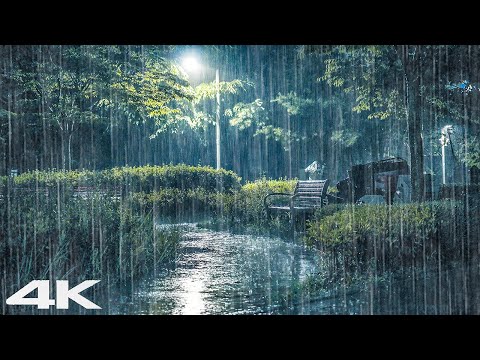 伴着雨声轻松入睡 _ 大雨，深度睡眠 ASMR