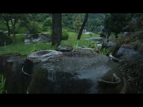 雨落在坛上的声音，温柔的回声引领你进入深度睡眠。