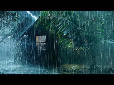 夜晚倾盆大雨＋强大雷声有多助眠？放松身心快速入睡，沉浸式深度睡眠｜白噪音