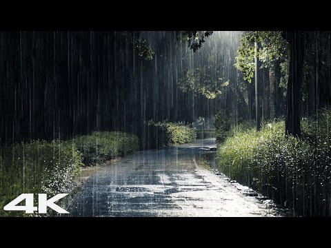 ⛈公园里下了一夜大雨⛈ 3 分钟入睡，缓解压力和失眠