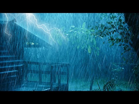 2分钟轻松入睡！大雨+强烈雷声，雷暴声音助你整夜好眠
