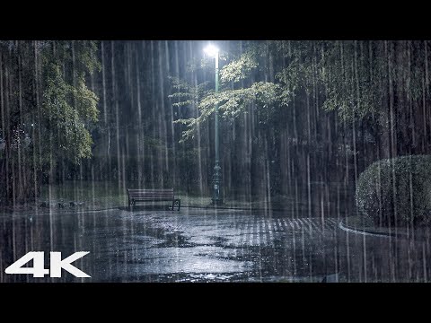 ?3 分钟快速入睡 _ 老公园夜间雷声大雨声