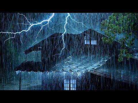 99%的你都会瞬间睡着😴 暴雨与强劲雷声太治愈了！沉浸式助眠雷暴声