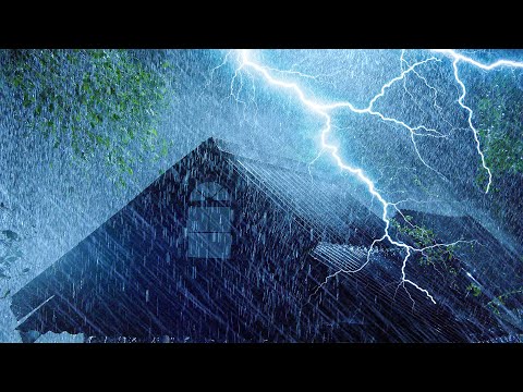 ⚡雷暴夜实录！大暴雨+强风+震撼雷声齐袭，超震撼雨雷暴体验