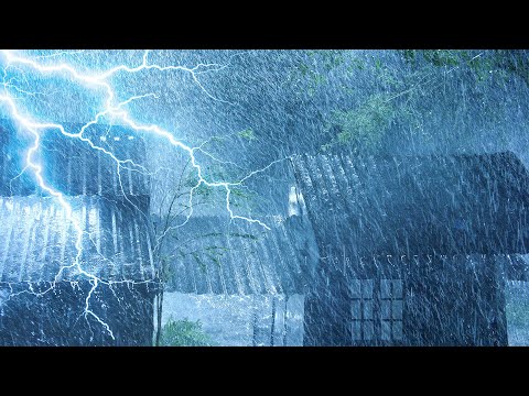 暴雨之夜大雷暴呼啸风声来袭 - 雷暴雨声助眠你能入睡吗
