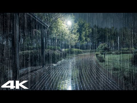 3 分钟内快速入睡 _ 晚上在金属屋顶上发出舒缓的雨声 _ ASMR