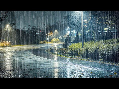 安静播放不被吵醒！一睡到天亮的强力暴雨声，助你深度睡眠、终结失眠、缓解耳鸣