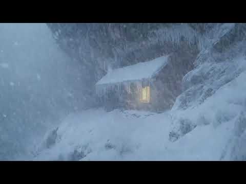 老木屋突然被强风雪包围！睡着时竟是这种强风雪音效 _ 呼啸狂风卷雪不断，沉浸感拉满