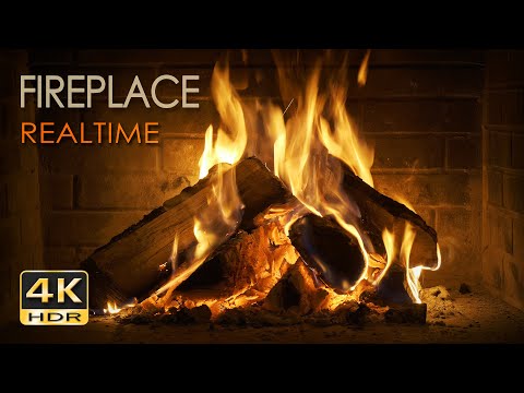 4K HDR 壁炉 REALTIME —— 整整 6 小时 沉浸式放松火焰燃烧视频 ＆ 治愈级噼啪声 —— 全程 NO LOOP UHD 让你一秒放空