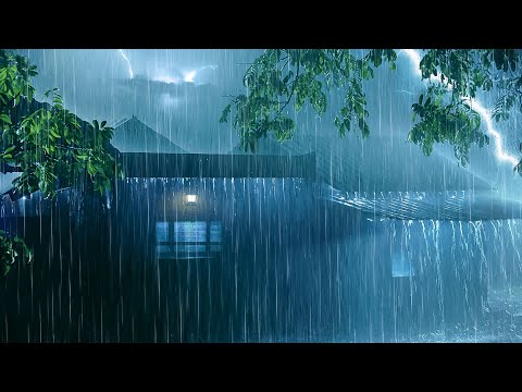 夜晚铁皮屋顶大雨倾泻+强烈雷声，五分钟内轻松进入深度睡眠，你敢试吗