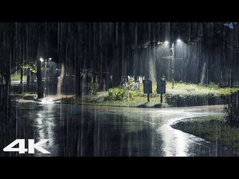 ?完美的睡眠与大雨的声音睡眠，放松，冥想