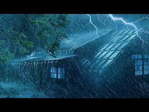 真的能3分钟立即入睡？凉爽夏季暴雨＋强烈雷声全程包围｜超沉浸白噪音雨声