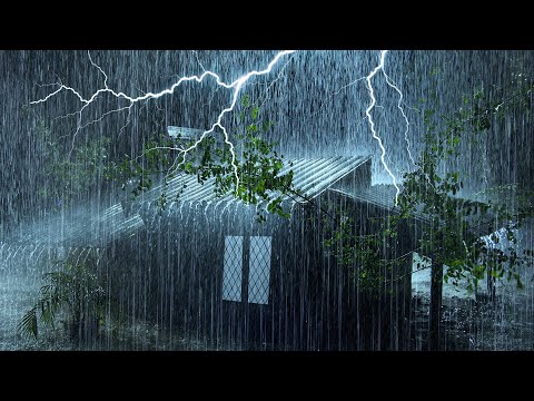 3分钟内入睡？农舍旧屋顶上的强烈雨声+猛烈雷声帮你彻底放松