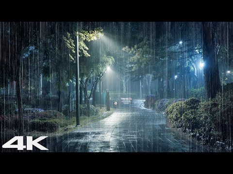 放松睡觉的雨声 _ 整晚安睡_ 白噪声 ASMR