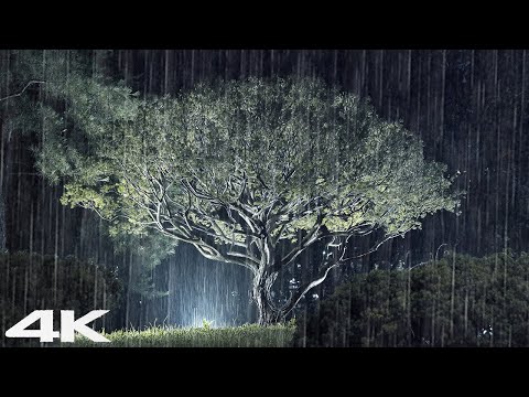 柔和的雨声ASMR让你在安静的夜晚忘记压力，克服失眠