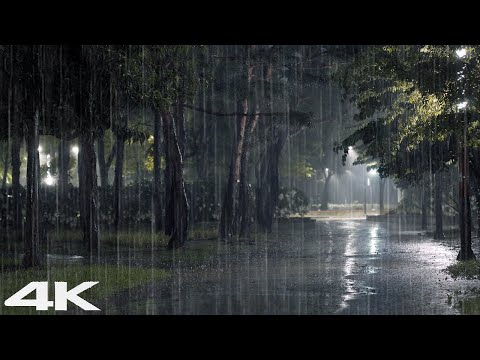 夜里安静的散步 轻柔的雨声 ASMR，失眠压力再见