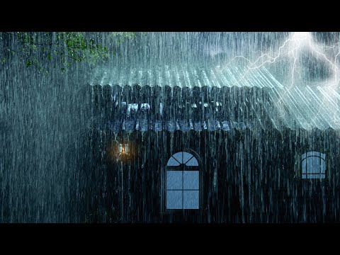 失眠不再！夜晚铁皮屋顶暴雨加强力雷声，让你秒入深度睡眠